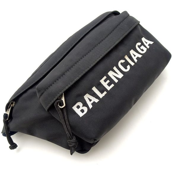 Balenciaga Wheel Belt Pack Waist Bag Nylon Black - Picture 1 of 7